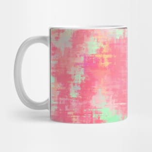 Paint Strokes Of Greens and Pinks Mug